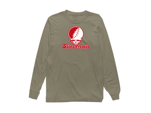 Saint Francis Stealie Premium Unisex Long-Sleeve — Design: Saint Francis University — Sandstone