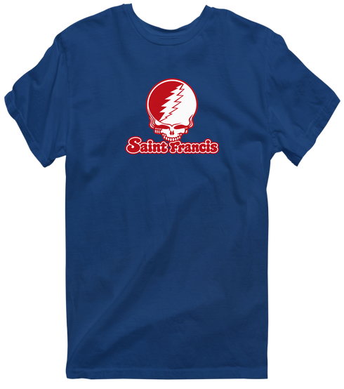 Saint Francis Stealie Premium Unisex T-Shirt — Design: Saint Francis University — Navy