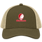 Saint Francis Stealie Premium Unisex Trucker Cap — Design: Saint Francis University — Moss/Khaki