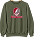 Saint Joseph’s Stealie Premium Unisex Crewneck — Design: Saint Joseph’s University — Military Green