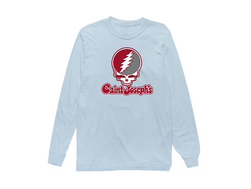 Saint Joseph’s Stealie Premium Unisex Long-Sleeve — Design: Saint Joseph’s University — Chambray