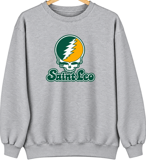 Saint Leo Stealie Premium Unisex Crewneck — Design: Saint Leo University — Sport Grey