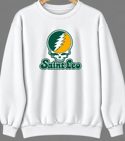 Saint Leo Stealie Premium Unisex Crewneck — Design: Saint Leo University — White
