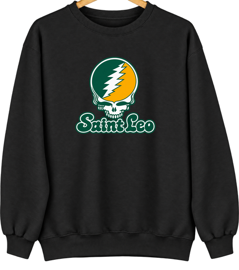Saint Leo Stealie Premium Unisex Crewneck — Design: Saint Leo University — Black