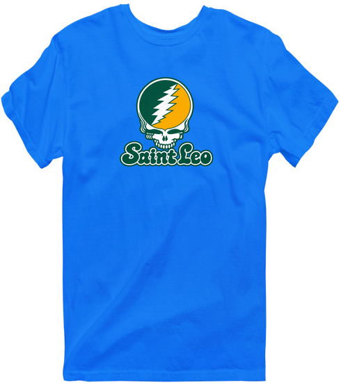 Saint Leo Stealie Premium Unisex T-Shirt — Design: Saint Leo University — Royal