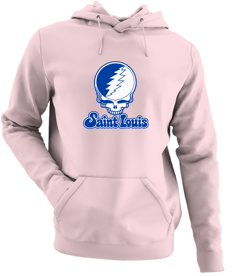 Saint Louis Stealie Premium Unisex Hoodie — Design: Saint Louis University — Light Pink