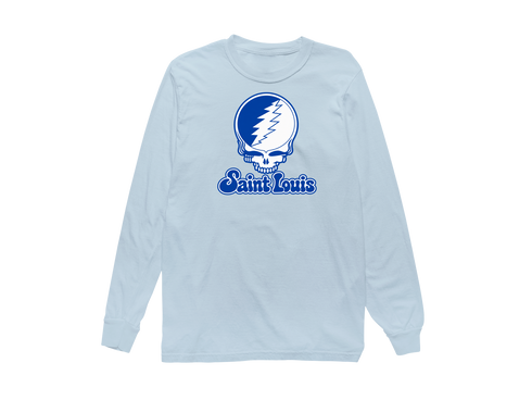 Saint Louis Stealie Premium Unisex Long-Sleeve — Design: Saint Louis University — Chambray