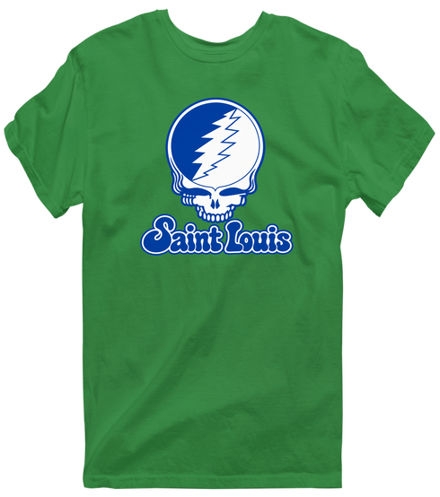 Saint Louis Stealie Premium Unisex T-Shirt — Design: Saint Louis University — Irish Green