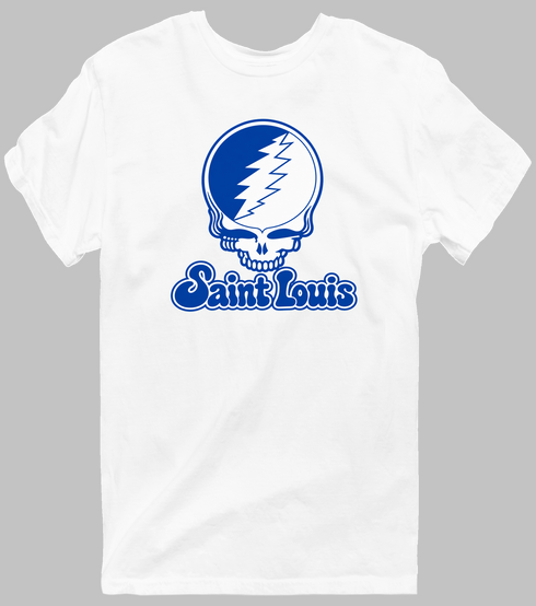 Saint Louis Stealie Premium Unisex T-Shirt — Design: Saint Louis University — White