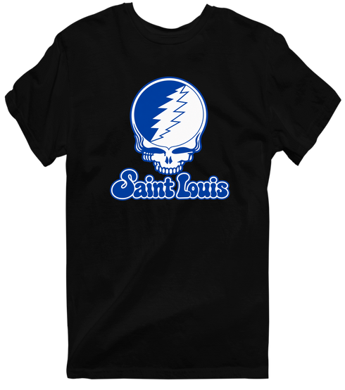 Saint Louis Stealie Premium Unisex T-Shirt — Design: Saint Louis University — Black