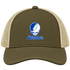 Saint Louis Stealie Premium Unisex Trucker Cap — Design: Saint Louis University — Moss/Khaki