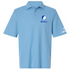 Saint Louis Stealie Premium Unisex Polo — Design: Saint Louis University — Blue