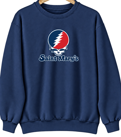Saint Mary’s Stealie Premium Unisex Crewneck — Design: Saint Mary’s College of California — Navy