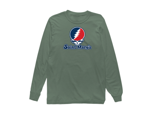 Saint Mary’s Stealie Premium Unisex Long-Sleeve — Design: Saint Mary’s College of California — Light Green