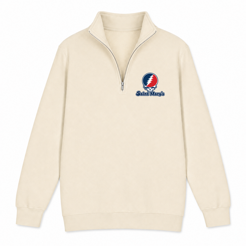 Saint Mary’s Stealie Premium Unisex Quarter-Zip — Design: Saint Mary’s College of California — Sand