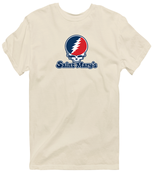 Saint Mary’s Stealie Premium Unisex T-Shirt — Design: Saint Mary’s College of California — Sand