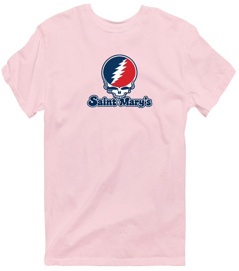 Saint Mary’s Stealie Premium Unisex T-Shirt — Design: Saint Mary’s College of California — Light Pink