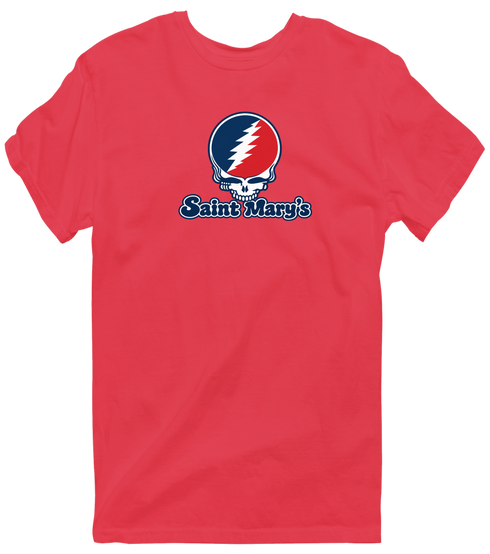 Saint Mary’s Stealie Premium Unisex T-Shirt — Design: Saint Mary’s College of California — Heather Red