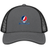Saint Mary’s Stealie Premium Unisex Trucker Cap — Design: Saint Mary’s College of California — Charcoal/Black