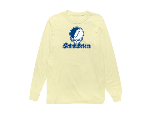 Saint Peters Stealie Premium Unisex Long-Sleeve — Design: Saint Peters University — Butter