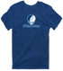 Saint Peters Stealie Premium Unisex T-Shirt — Design: Saint Peters University — Navy