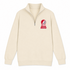 Saint Xavier Stealie Premium Unisex Quarter-Zip — Design: Saint Xavier of Georgia — Sand
