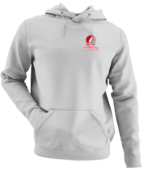 Saint Xavier Stealie Premium Unisex Hoodie — Design: Saint Xavier University — Sport Grey