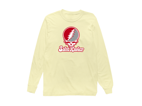 Saint Xavier Stealie Premium Unisex Long-Sleeve — Design: Saint Xavier University — Butter
