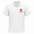 Saint Xavier Stealie Premium Unisex Polo — Design: Saint Xavier University — White