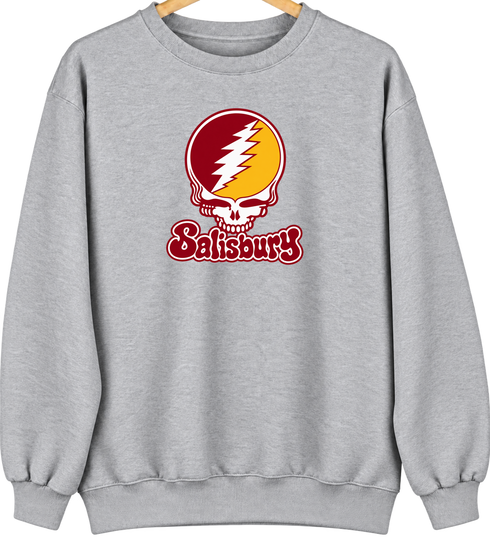Salisbury Stealie Premium Unisex Crewneck — Design: Salisbury University — Sport Grey