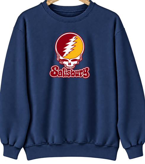 Salisbury Stealie Premium Unisex Crewneck — Design: Salisbury University — Navy
