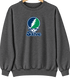Salve Stealie Premium Unisex Crewneck — Design: Salve Regina University — Dark Heather