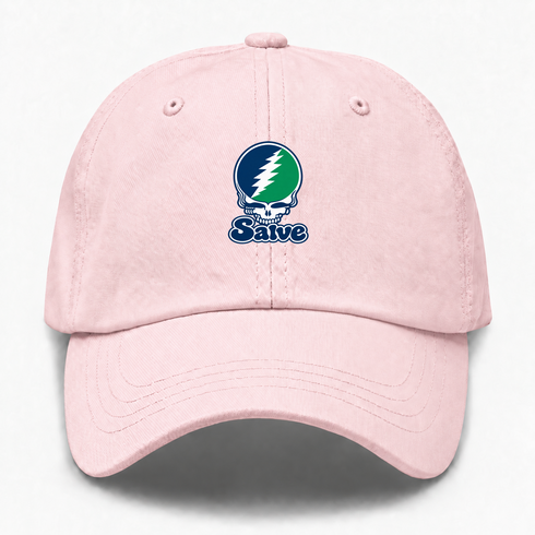 Salve Stealie Premium Unisex Dad Hat — Design: Salve Regina University — Pink