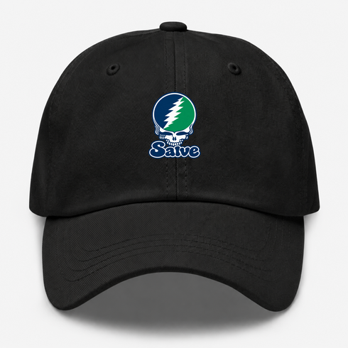 Salve Stealie Premium Unisex Dad Hat — Design: Salve Regina University — Black