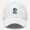Salve Stealie Premium Unisex Dad Hat — Design: Salve Regina University — White