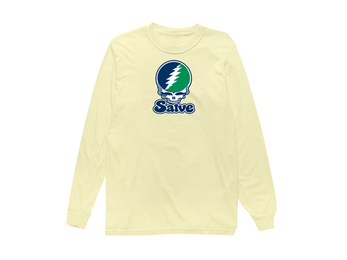 Salve Stealie Premium Unisex Long-Sleeve — Design: Salve Regina University — Butter
