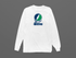 Salve Stealie Premium Unisex Long-Sleeve — Design: Salve Regina University — White