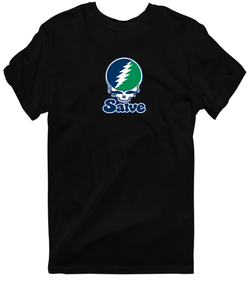 Salve Stealie Premium Unisex T-Shirt — Design: Salve Regina University — Black
