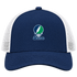Salve Stealie Premium Unisex Trucker Cap — Design: Salve Regina University — Navy/White