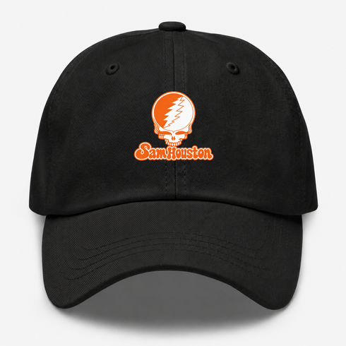 Sam Houston Stealie Premium Unisex Dad Hat — Design: Sam Houston State University — Black