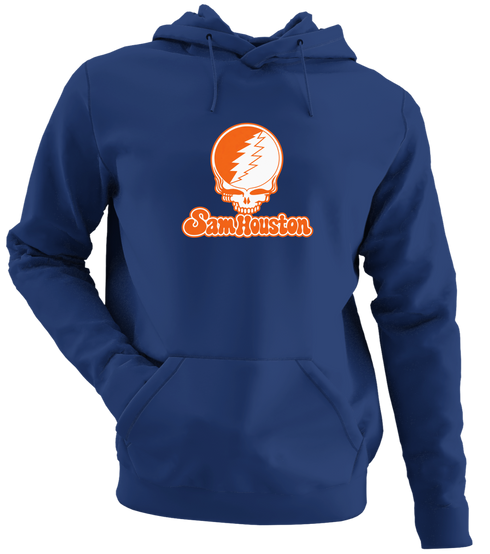 Sam Houston Stealie Premium Unisex Hoodie — Design: Sam Houston State University — Navy