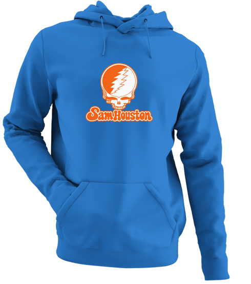 Sam Houston Stealie Premium Unisex Hoodie — Design: Sam Houston State University — Heather Royal