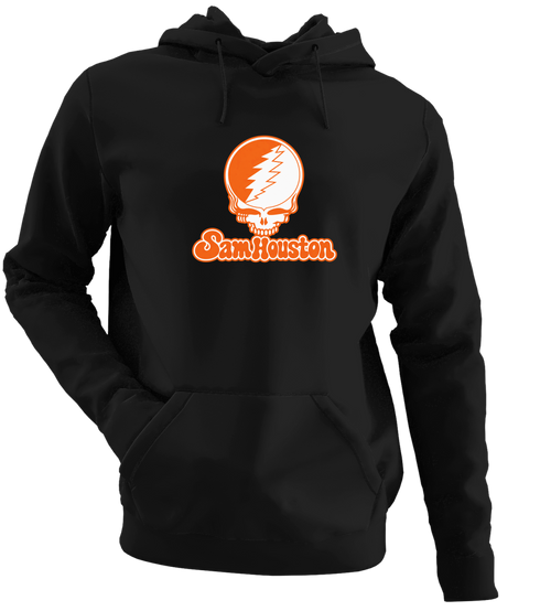Sam Houston Stealie Premium Unisex Hoodie — Design: Sam Houston State University — Black