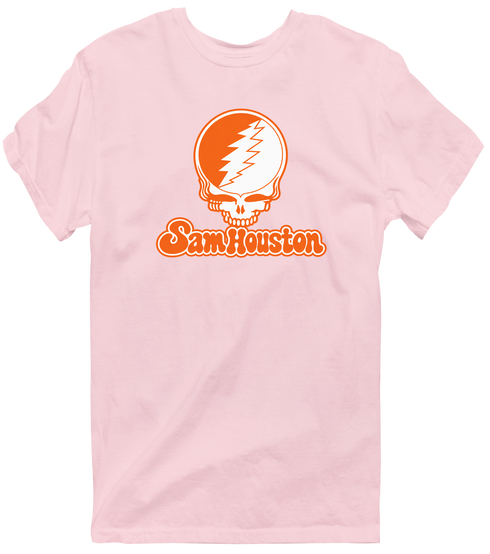 Sam Houston Stealie Premium Unisex T-Shirt — Design: Sam Houston State University — Light Pink