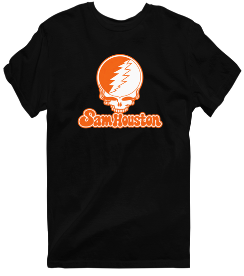 Sam Houston Stealie Premium Unisex T-Shirt — Design: Sam Houston State University — Black