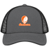 Sam Houston Stealie Premium Unisex Trucker Cap — Design: Sam Houston State University — Charcoal/Black