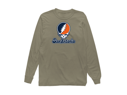San Antonio Stealie Premium Unisex Long-Sleeve — Design: Texas at San Antonio The University of — Sandstone