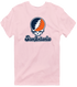 San Antonio Stealie Premium Unisex T-Shirt — Design: Texas at San Antonio The University of — Light Pink