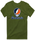 San Antonio Stealie Premium Unisex T-Shirt — Design: Texas at San Antonio The University of — Military Green
