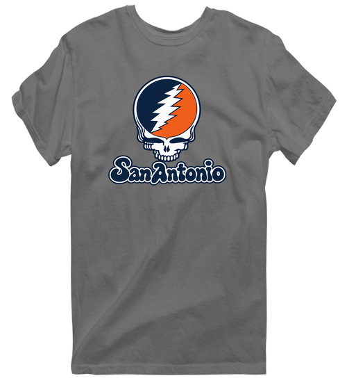 San Antonio Stealie Premium Unisex T-Shirt — Design: Texas at San Antonio The University of — Charcoal